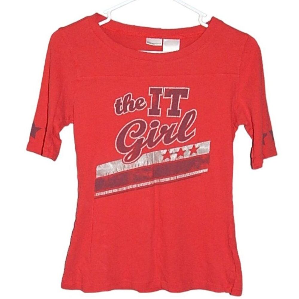 No Boundaries women’s junior’s red “It Girl” vintage graphic tee medium 7/9